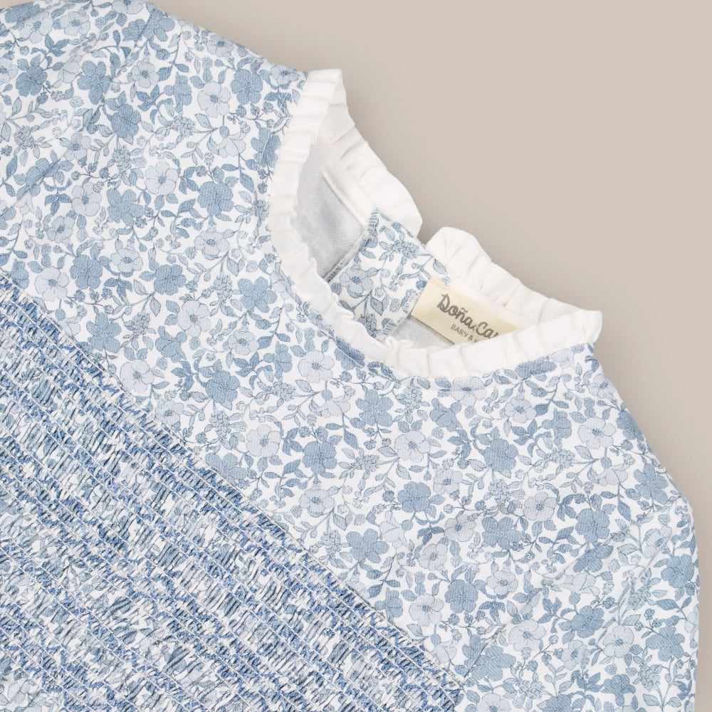 Vestitino Smock Tè Blu