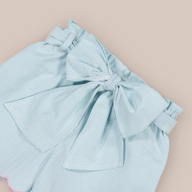 Türkisfarbene Shorts