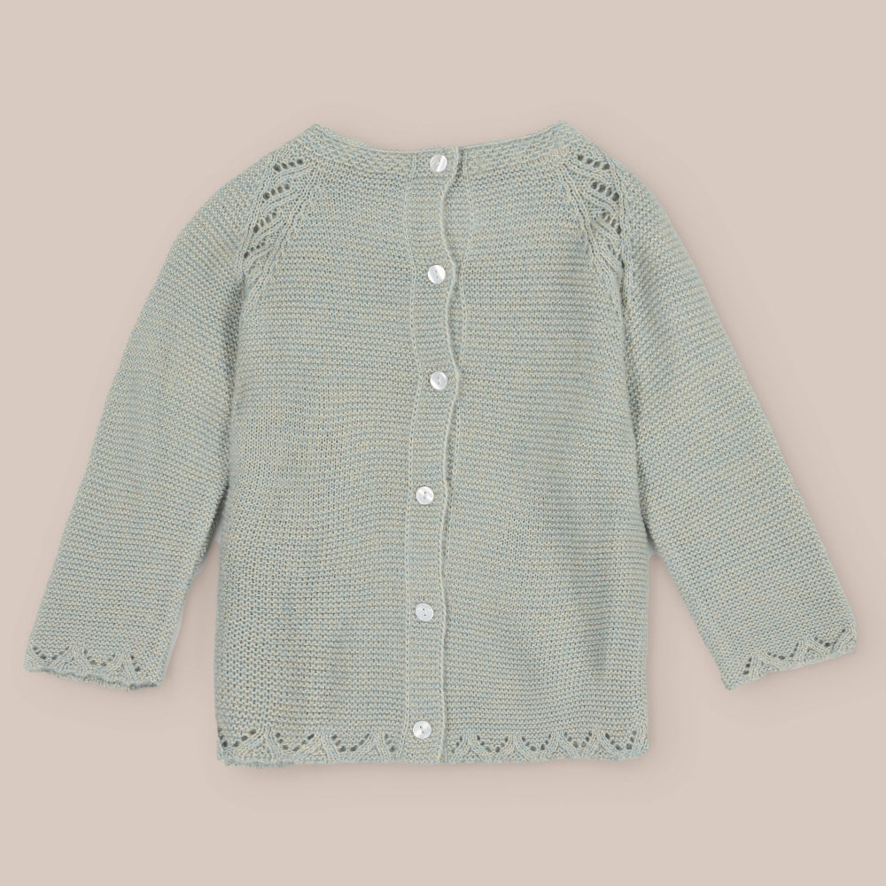 Obi-Pullover aus Babywolle