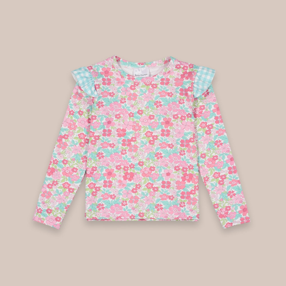 Camiseta Baño Volante Turquoise