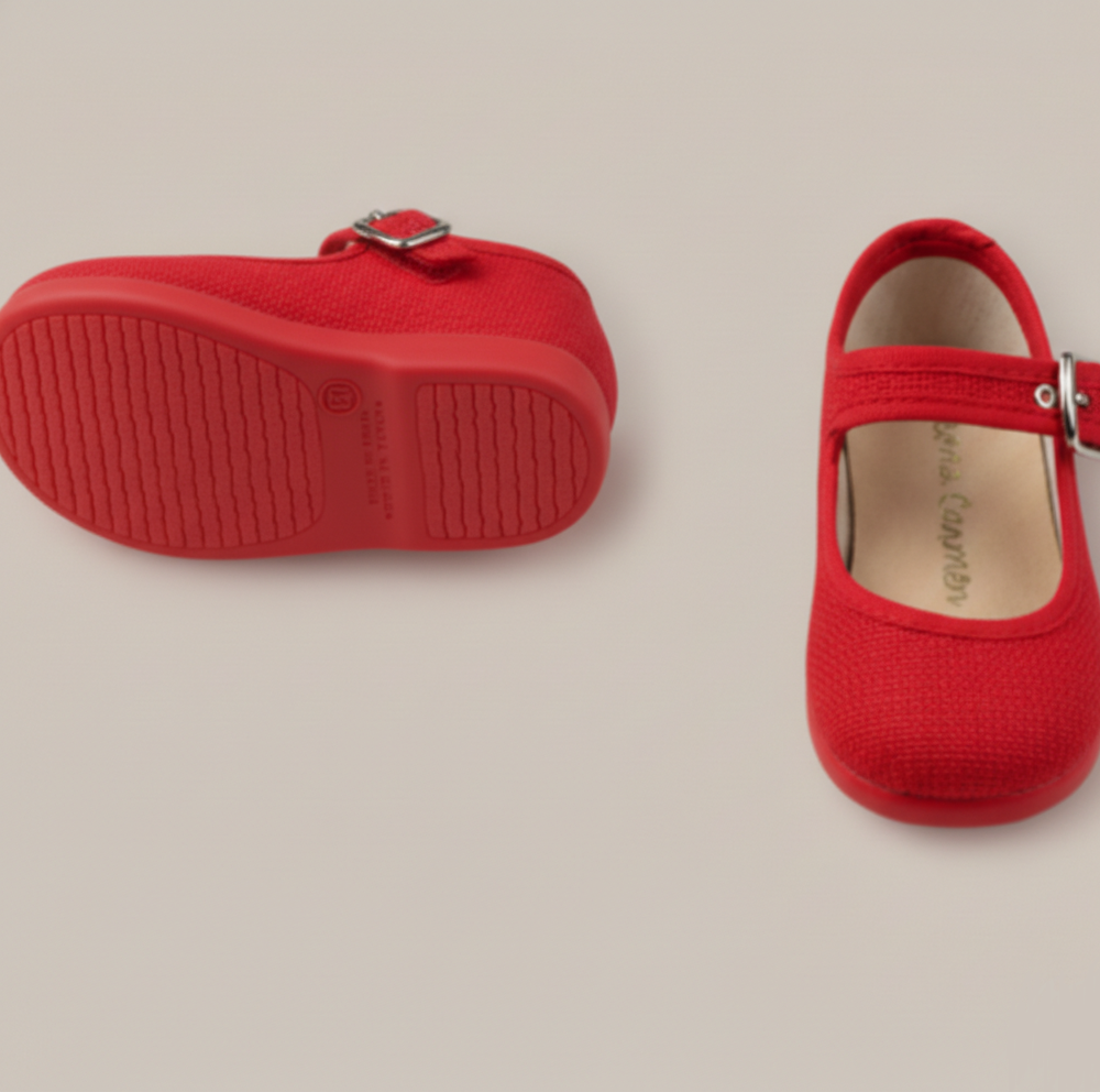 Fibbia Mary Jane in lino