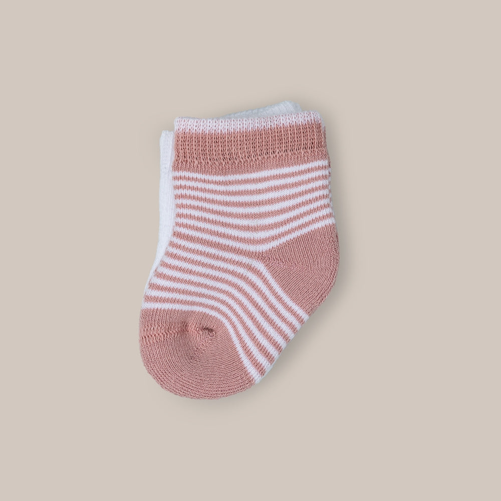 2er-Pack gestreifte Babysocken