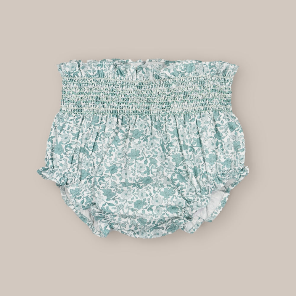 baby bloomer Smock Green tea