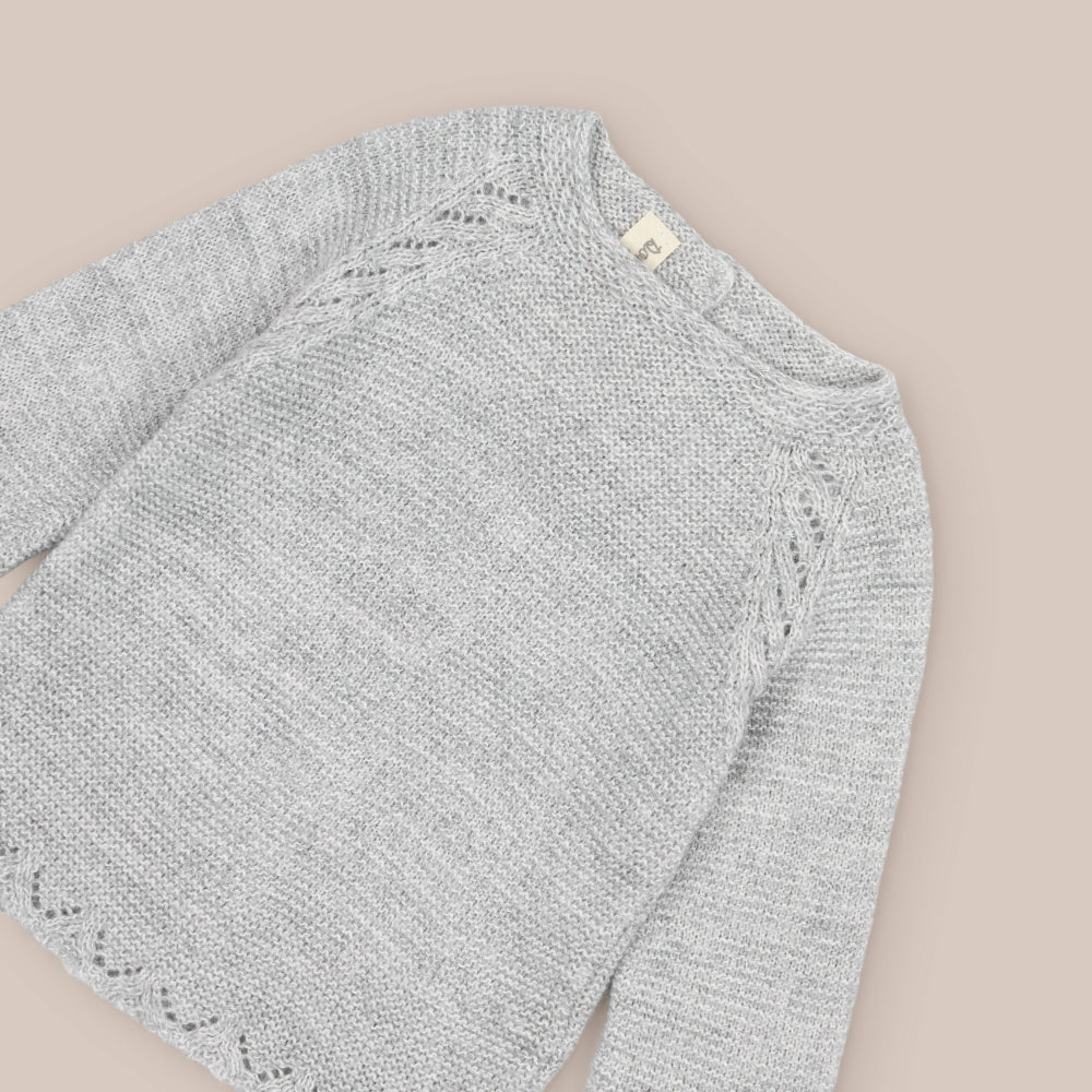 Obi-Pullover aus Babywolle