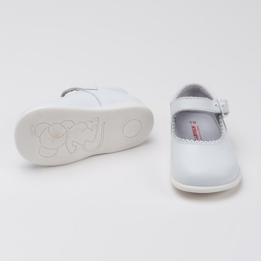 Mary Janes en cuir avec semelle