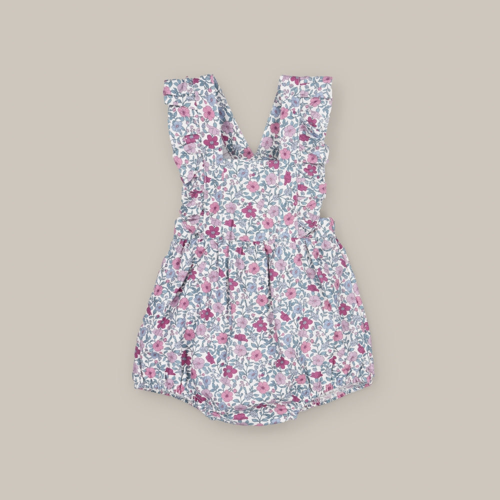 dungaree Baby Pink Malaga Ruffle