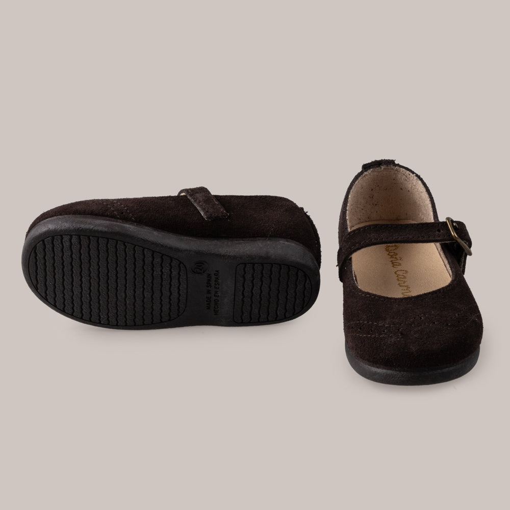Honey Wildleder Mary Janes