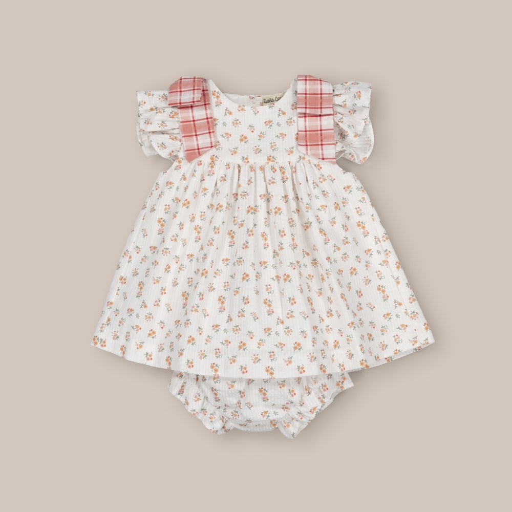 Baby dress set Baby Pomegranate Flower