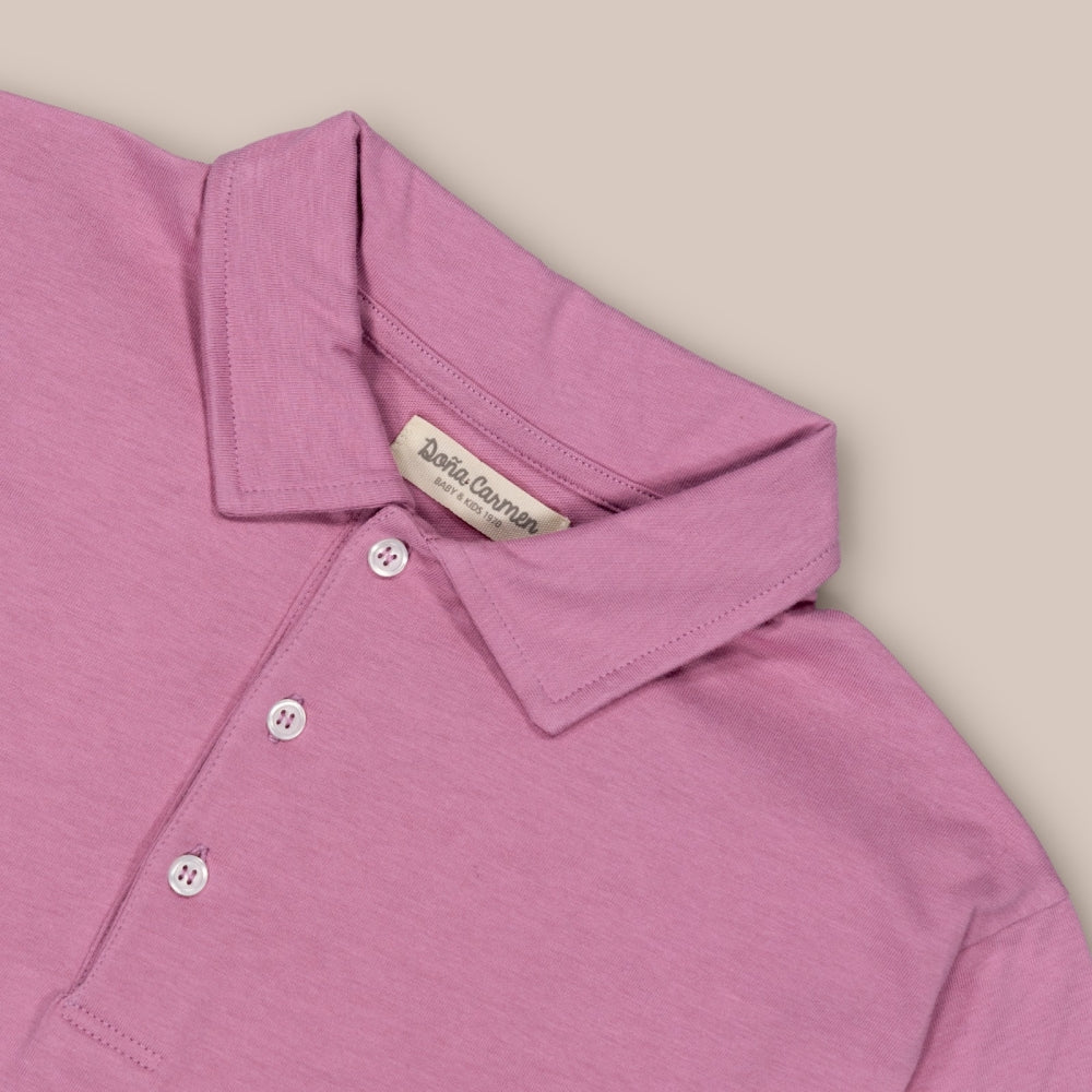 Boys' Short Sleeve Cotton Polo Shirt