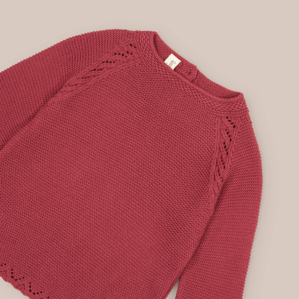 Obi-Pullover aus Babywolle
