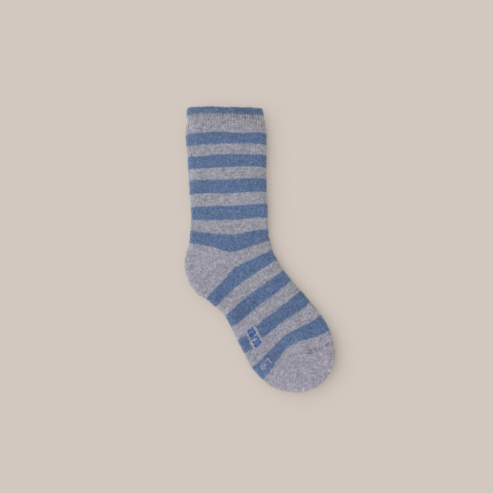 Gestreifte Socke