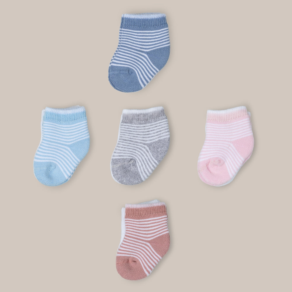 2er-Pack gestreifte Babysocken