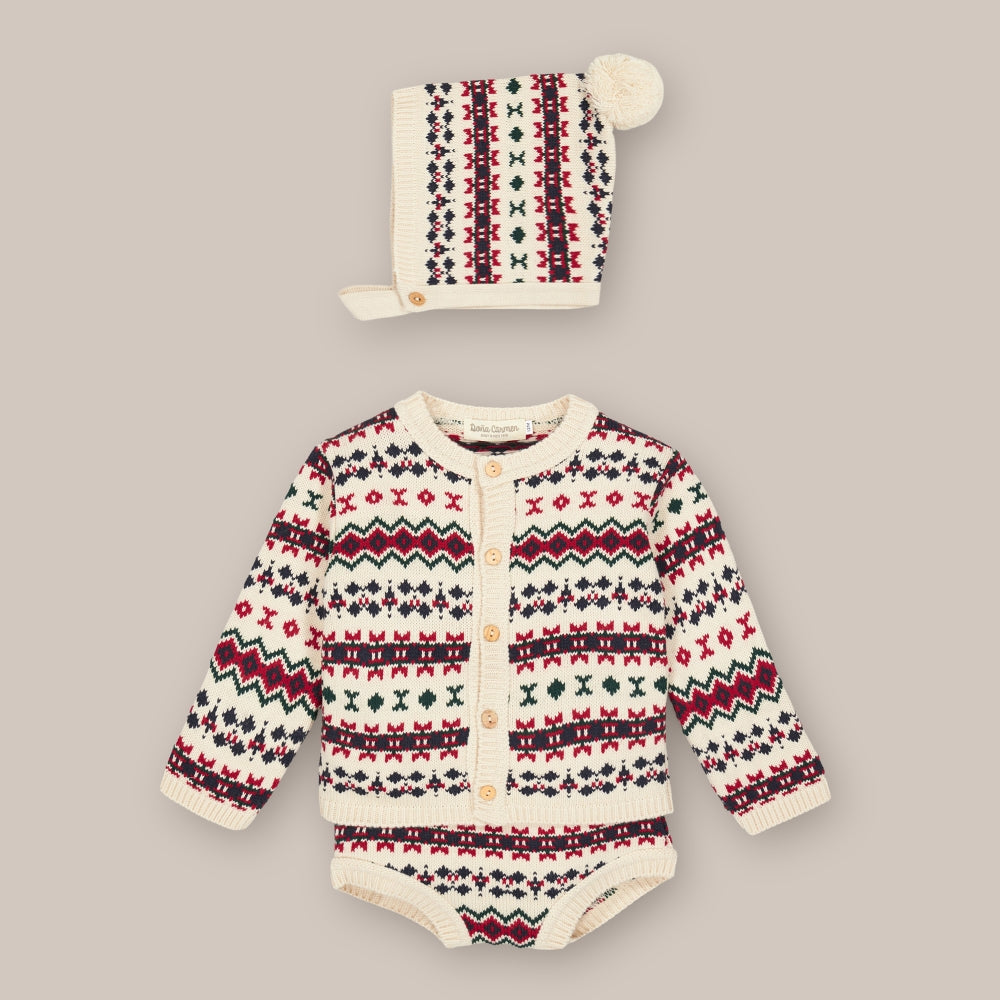 Conjunto Punto Bebé  Greca