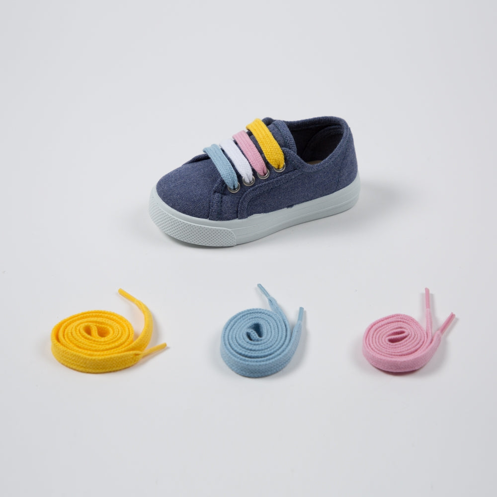 Tênis de renda multicolorido