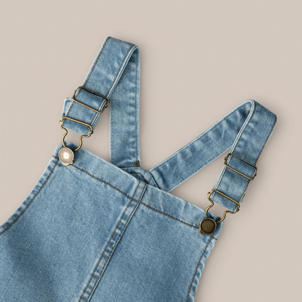 Pichi Niña Bolsillos Denim