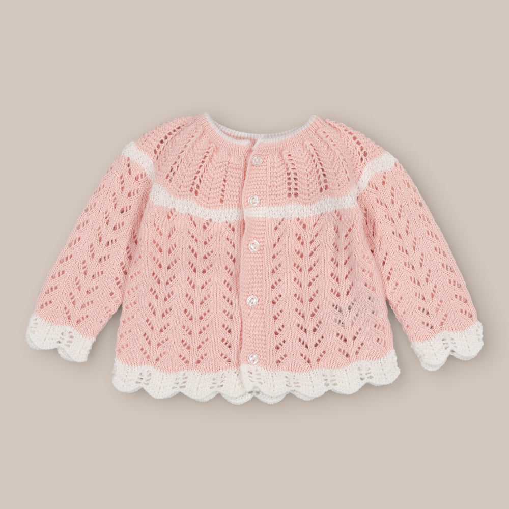 Fischgräten-Babypullover
