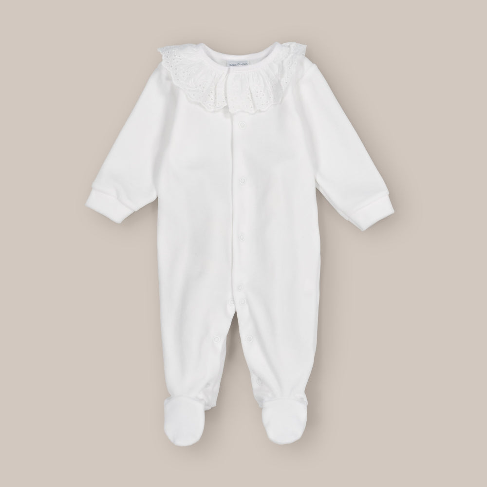 Pijama Bebé Terciopelo Cinza