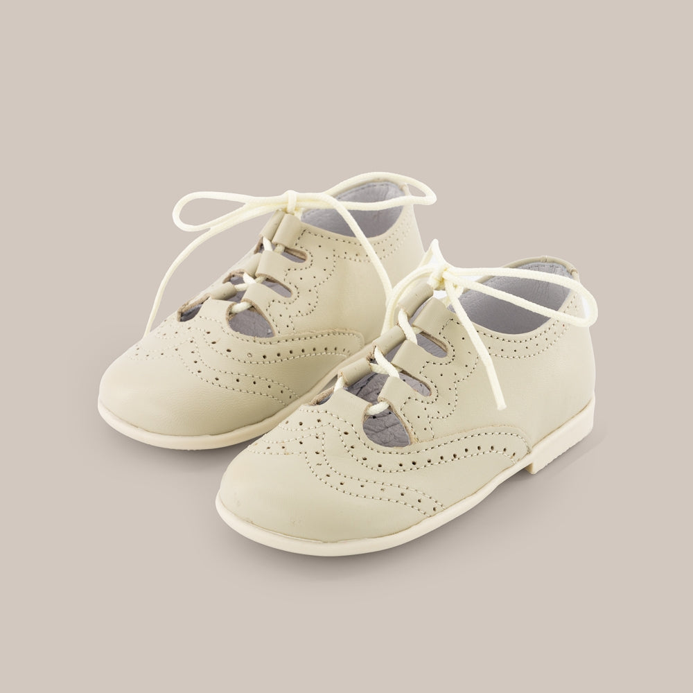 Englischer Babyschuh mit Ledersohle
