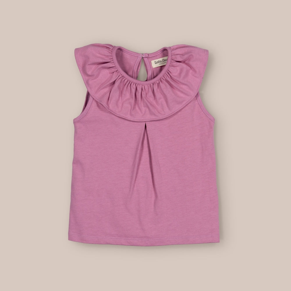 Blusa Menina Algodão sem mangas