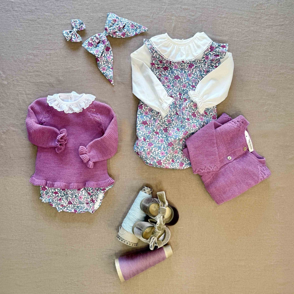 Peto Bébé Volant Malaga Rose