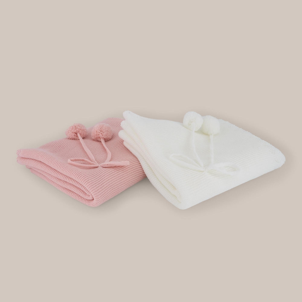 Babydecke Lisa Pompom