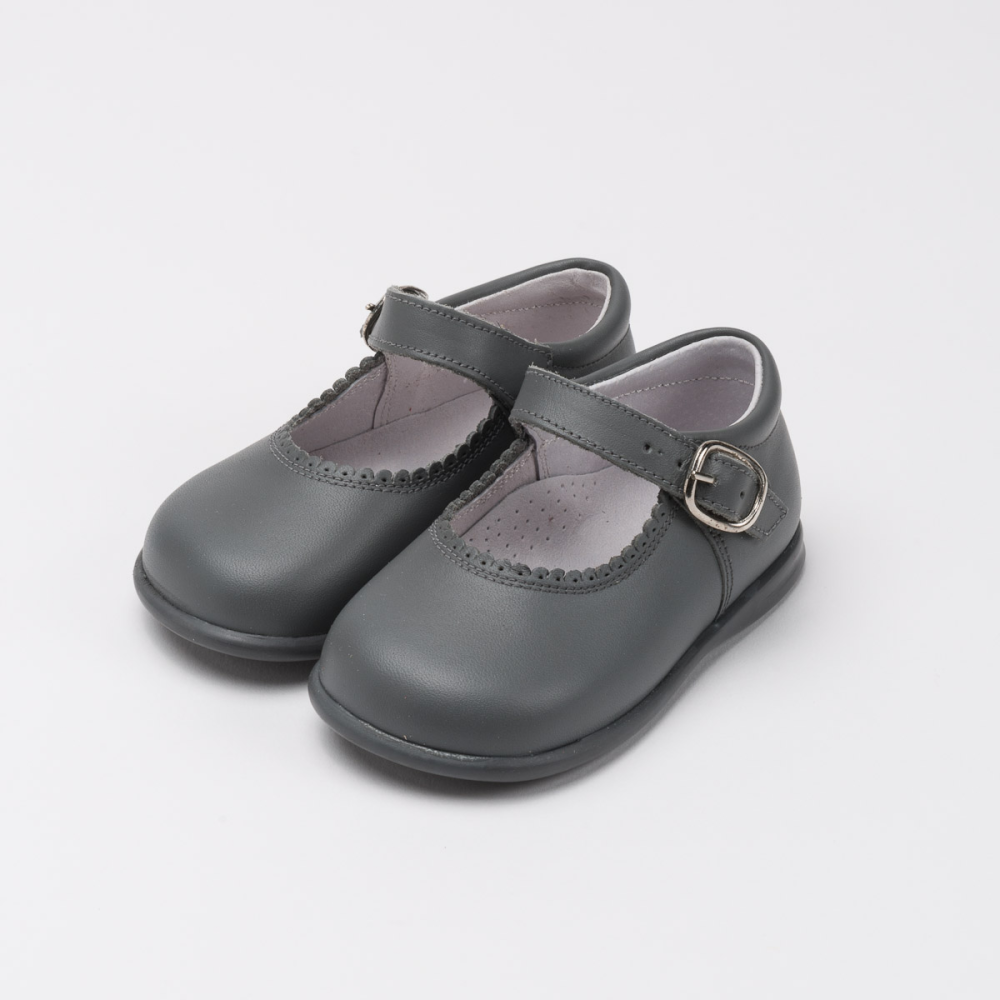 Leather Mary Janes with sole