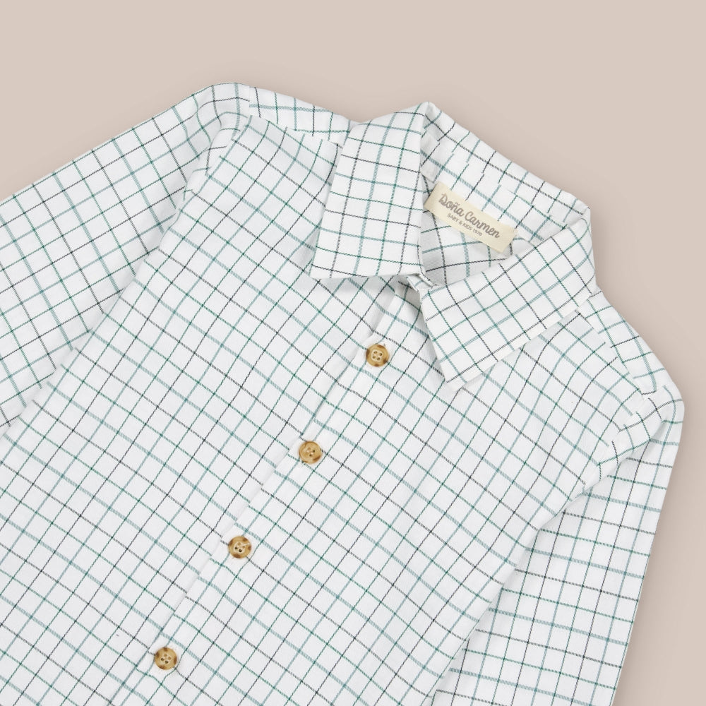 Camisola verde para menino