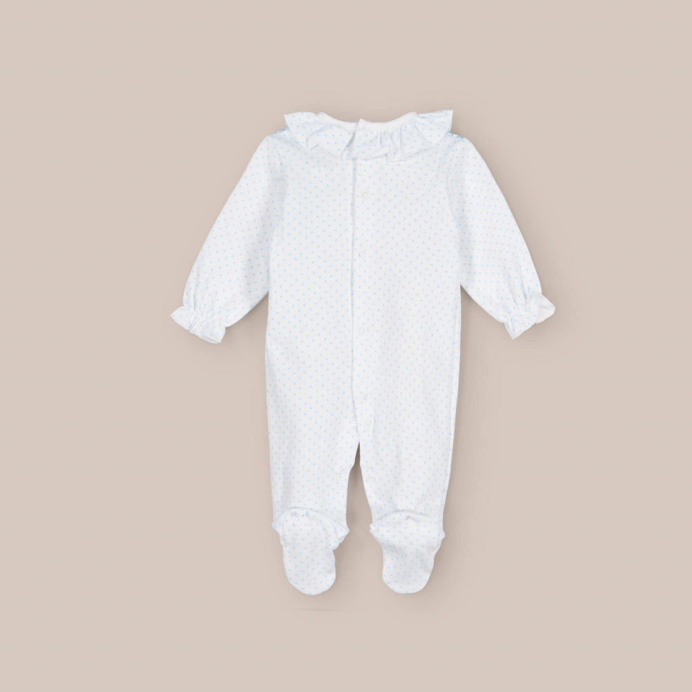 Pyjama aus gepunktetem Baumwollgummi
