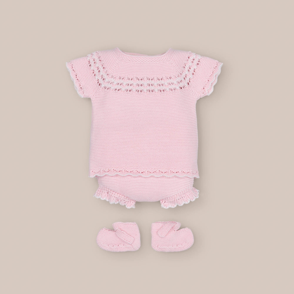 Ensemble court en tricot Barna pour bébé