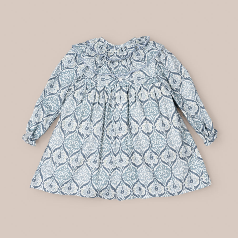 Robe Fille Ikat Verte