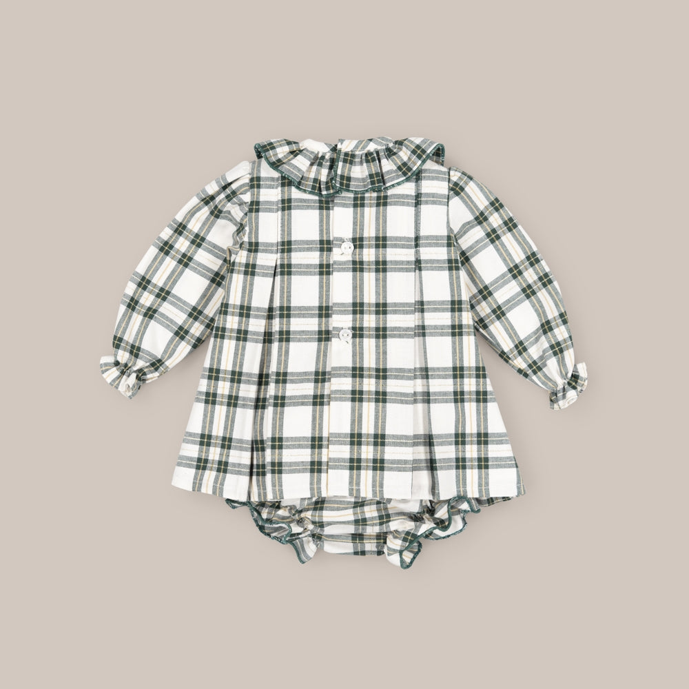 Baby dress set girl Smock Lurex