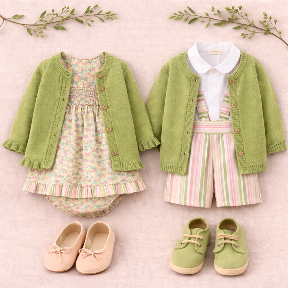 Babykleid Babynestchen Golden