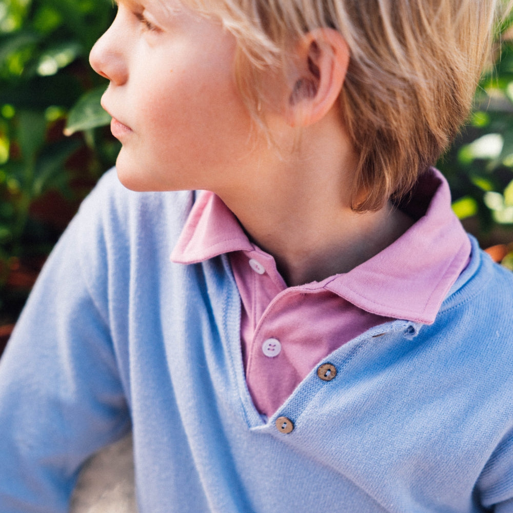 Kurzarm-Poloshirt aus Baumwolle für Jungen