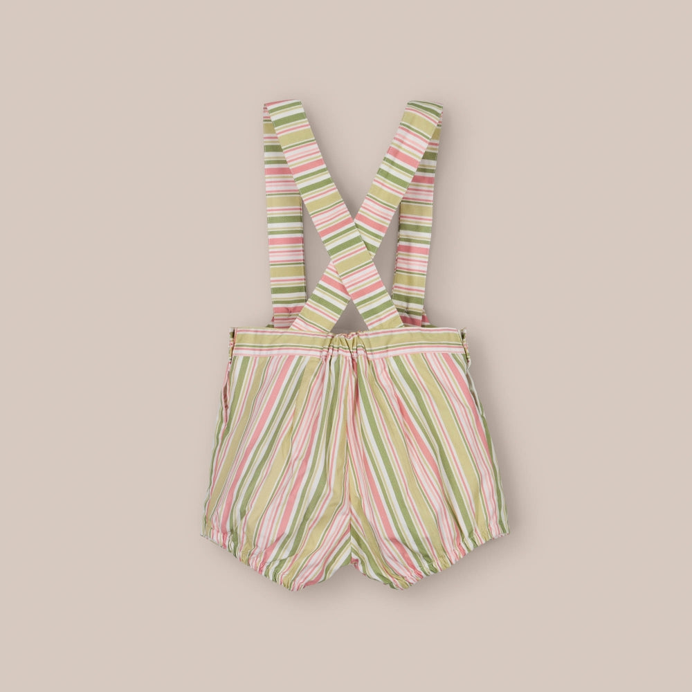 Calça suspensa dourada