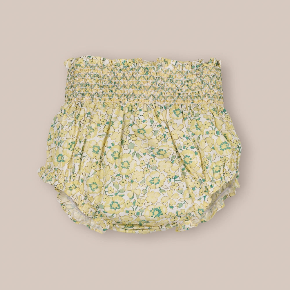 Baby bloomer Smock Hibiscus