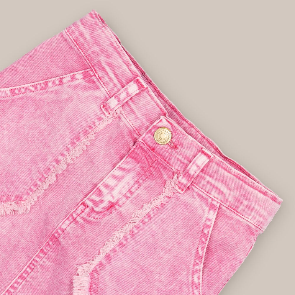 Mini-saia Menina Franja