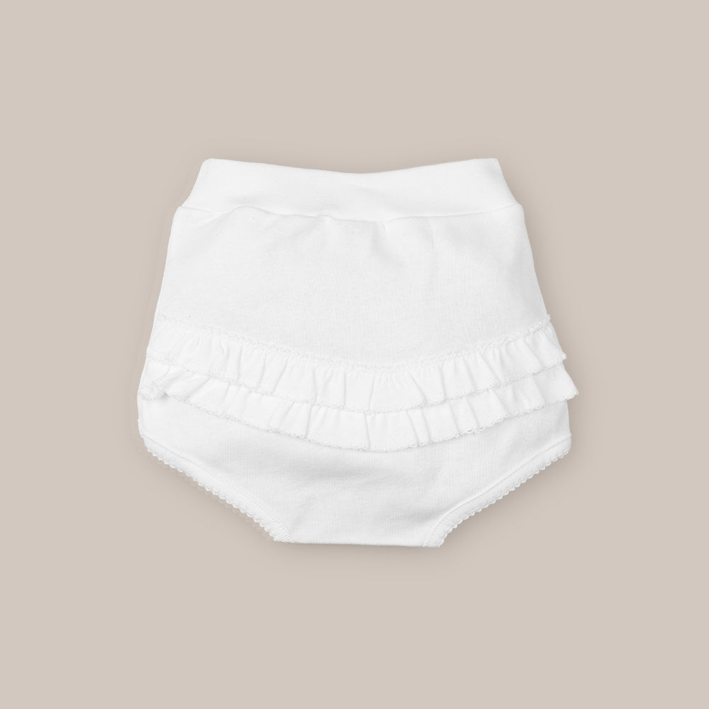 Culotte à volants en coton pour fille