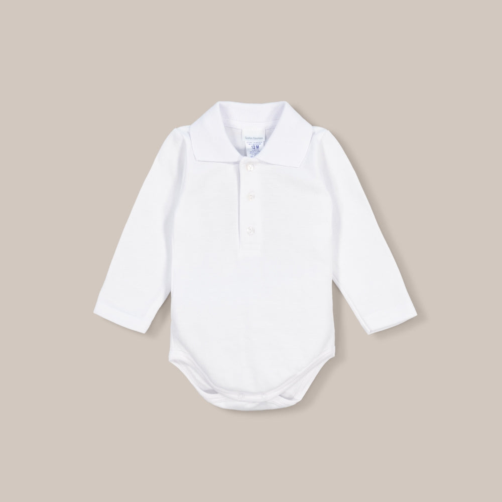 Langarm-Polo-Body für Babys