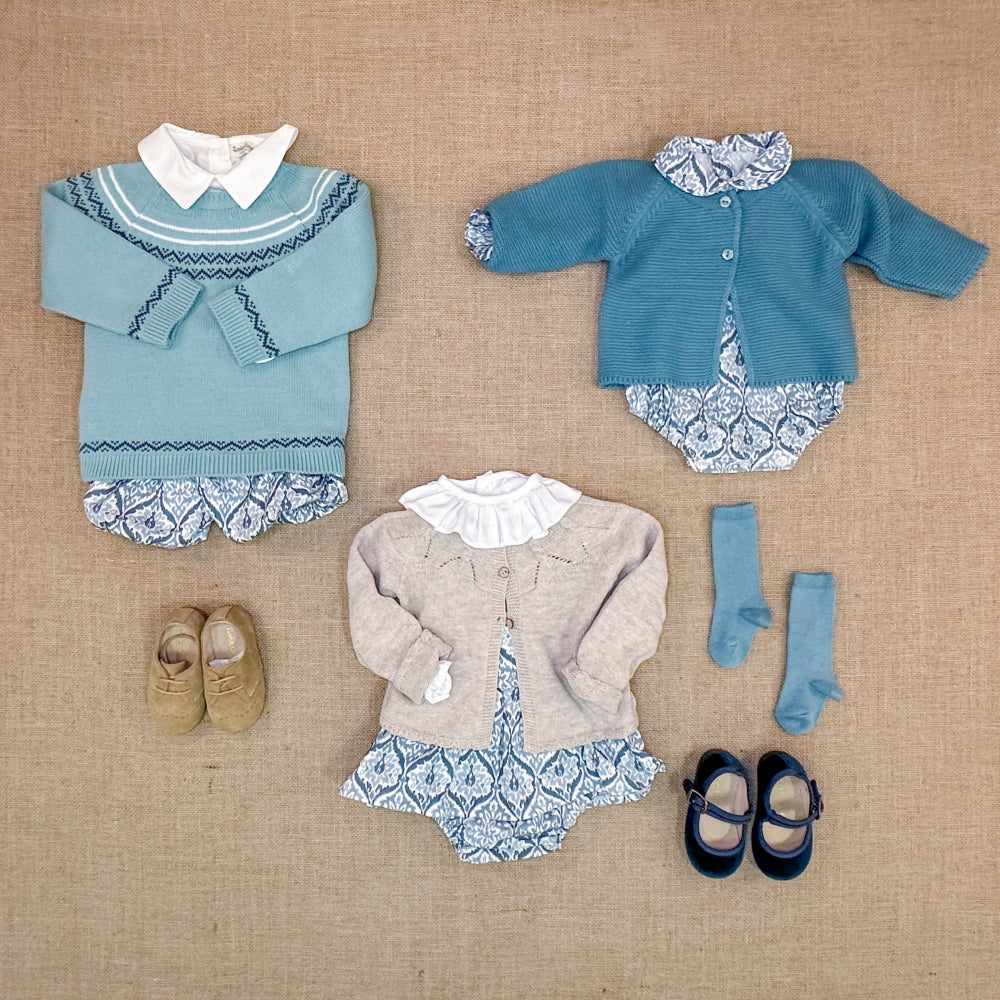 Conjunto Niño Ikat Verde