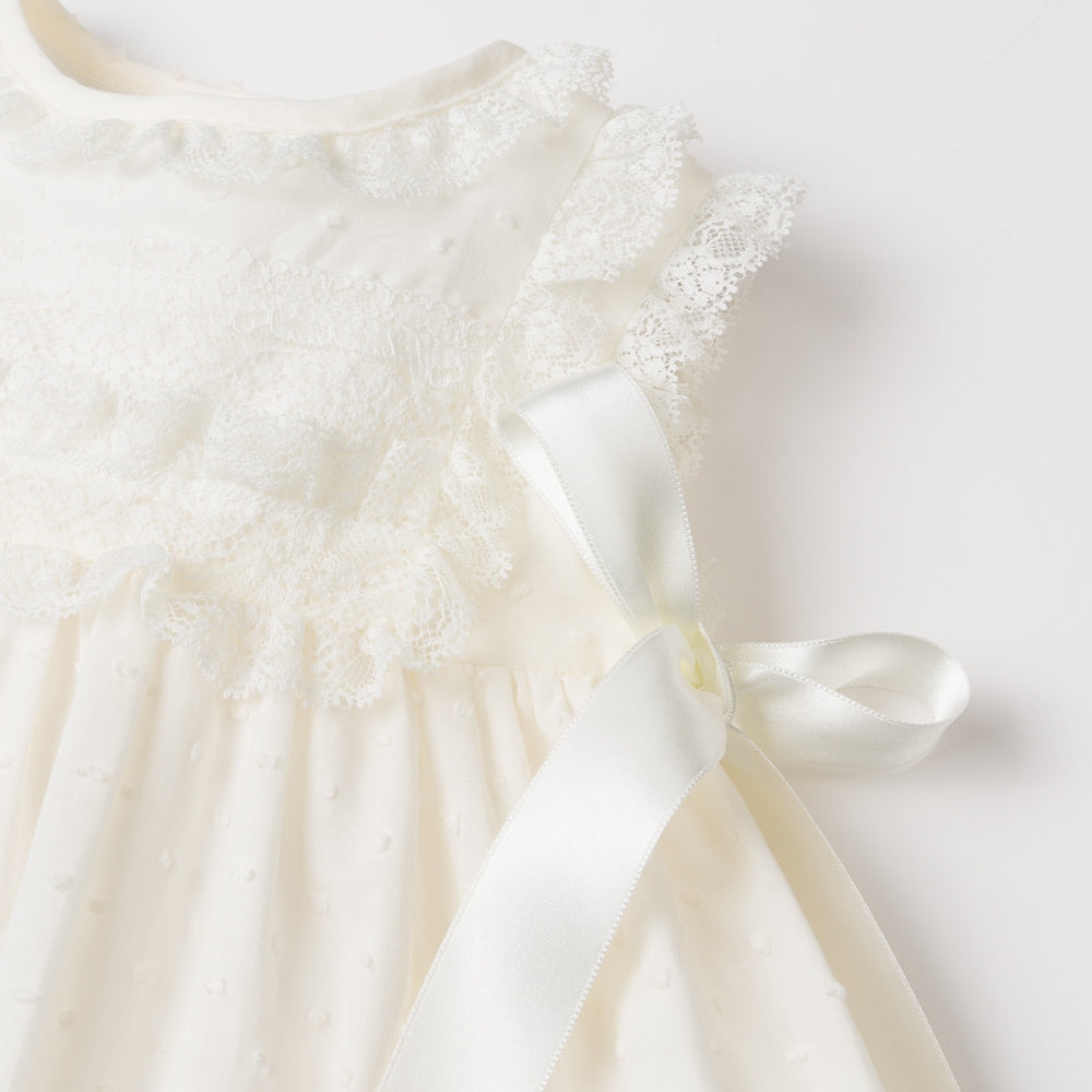 Long Baby Dress Of christening More Bonnet silk