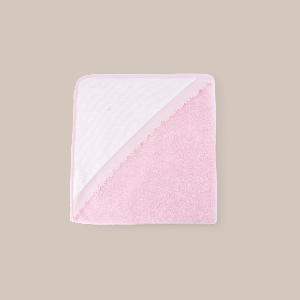 Rosafarbener Cuore-Umhang