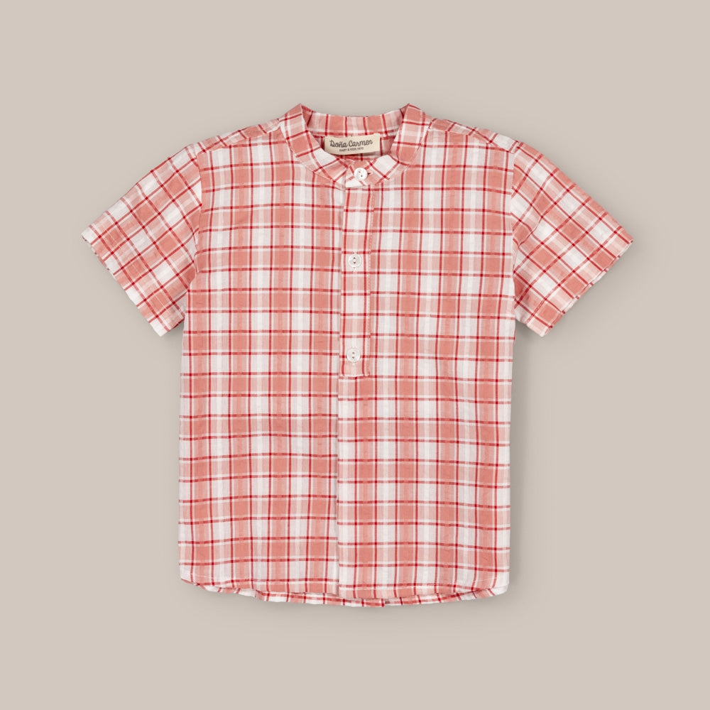 Shirt boy Short Sleeve Pomegranate