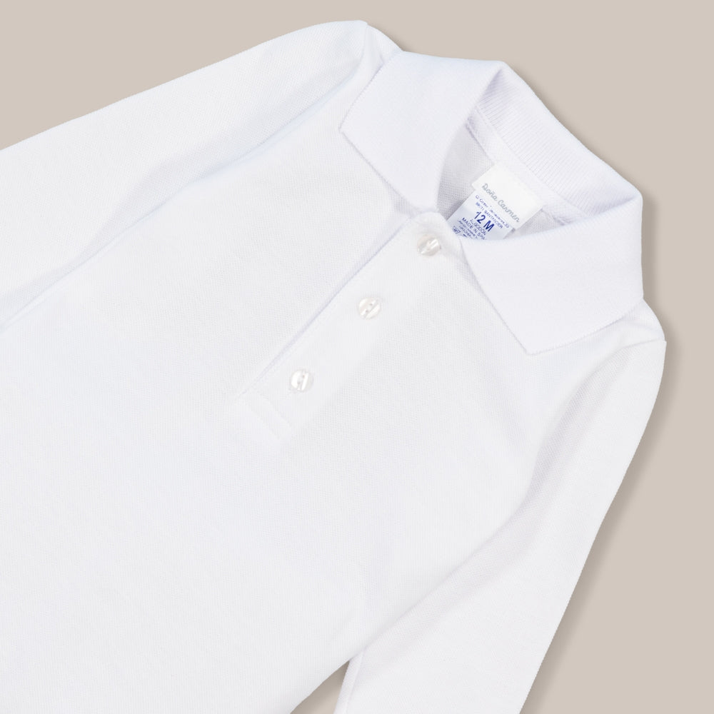 Langarm-Polo-Body für Babys