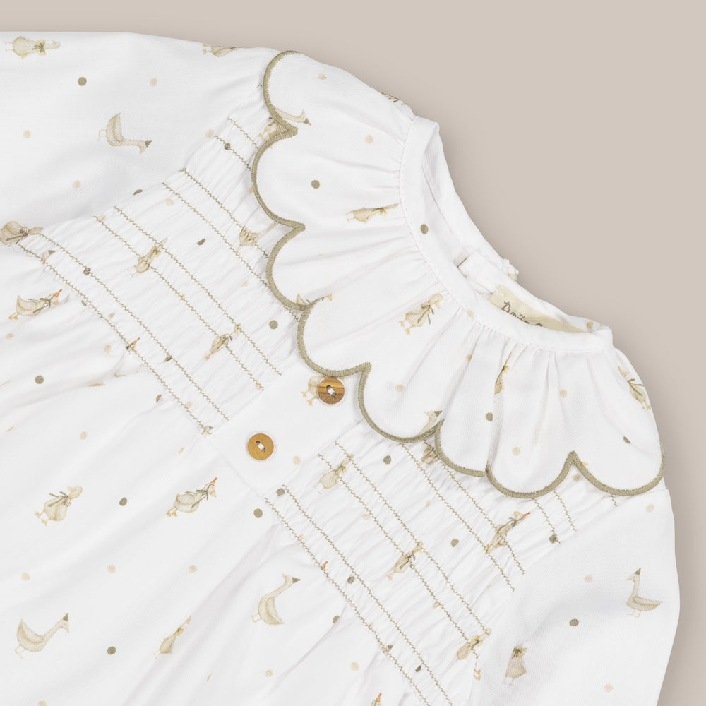 baby dress set baby Smock goose