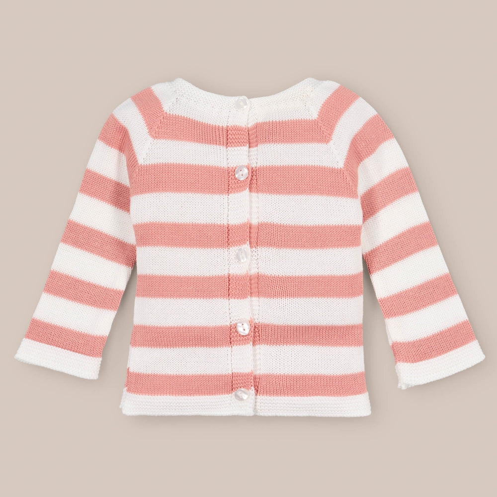 Maglione a righe larghe