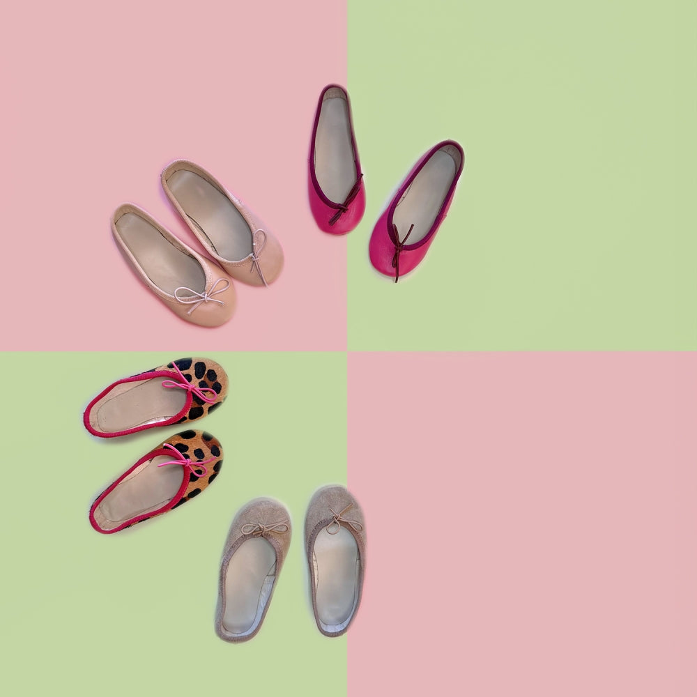 Taupe Suede Ballerina Doña Carmen X Topise