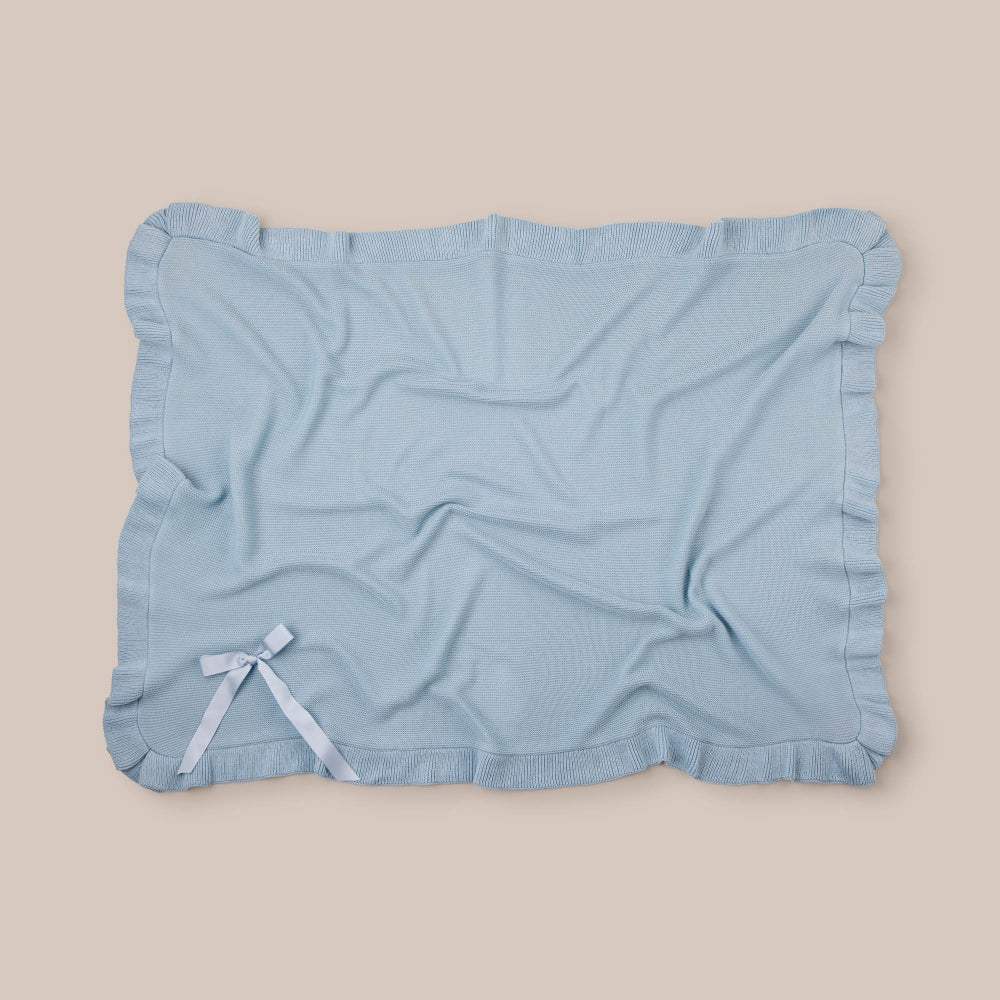 Baby shawl Perlé Basic Ruffle