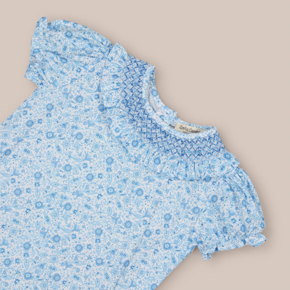 Blusa de caxemira com babados