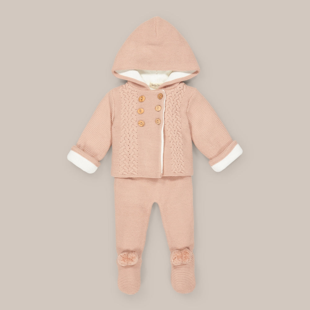 knitted set 2 braids