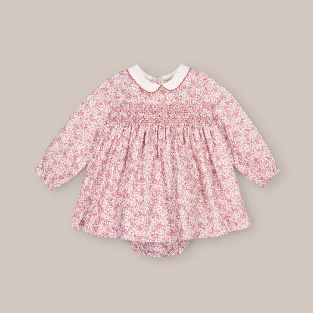 baby dress set Smock ROSA TEA
